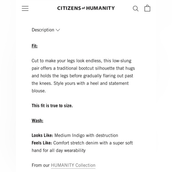 NWT! 🏷 Citizens of Humanity “Emanuelle” Jeans - Picture 5 of 6